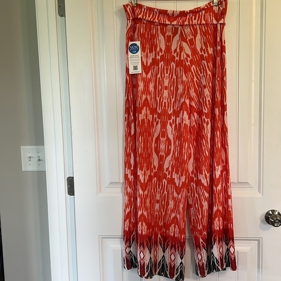 NWT new directions Palazzo wide leg boho Pull on Pants Size XL - Picture 4 of 9